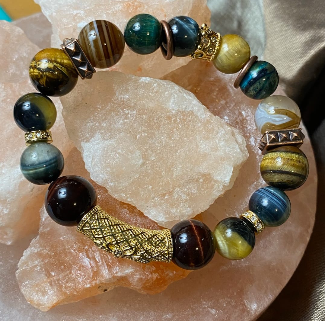 Special Tiger-Eye Blend Glass Beads!