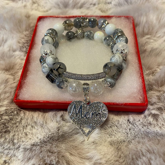 Mom - I love you piece (2 Bracelets)